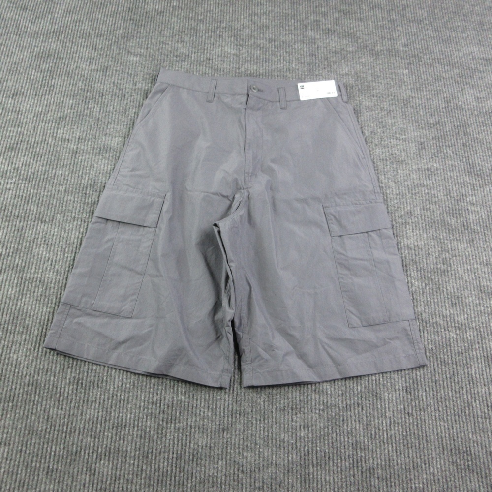GU Shorts Mens M Gray Cargo Dry Baggy Lightweight Casual Relaxed 32x12.5* NWT